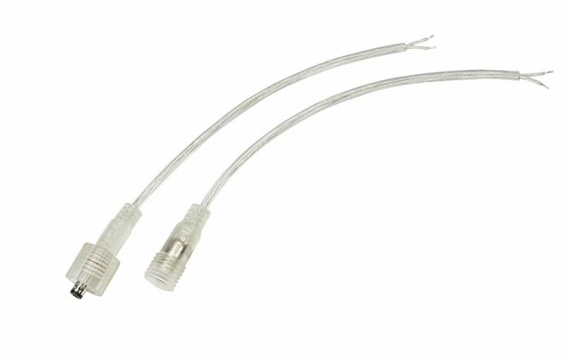 Соединительный кабель (2pin) герметичный (IP67) 2х0.35 мм² 300 V прозрачный | 11-9322 | REXANT — REXANT
