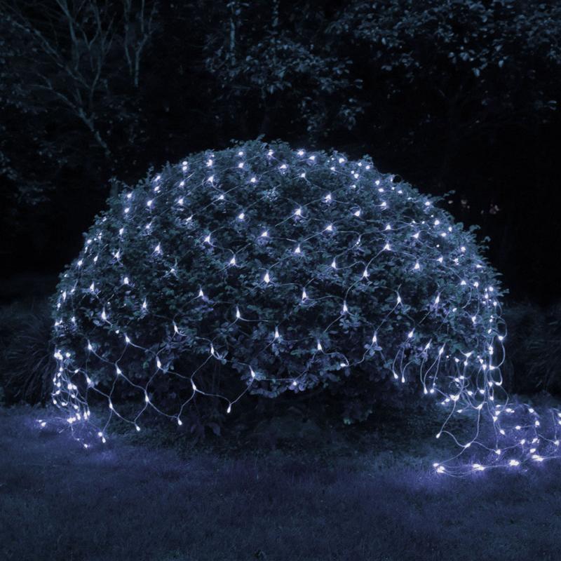 Cветильник садовый декоративный Сеть 150 LED на солнечной батарее холодный свет ERASS024-15 2м*1,35м | Б0044224 | ЭРА — миниатюра 1