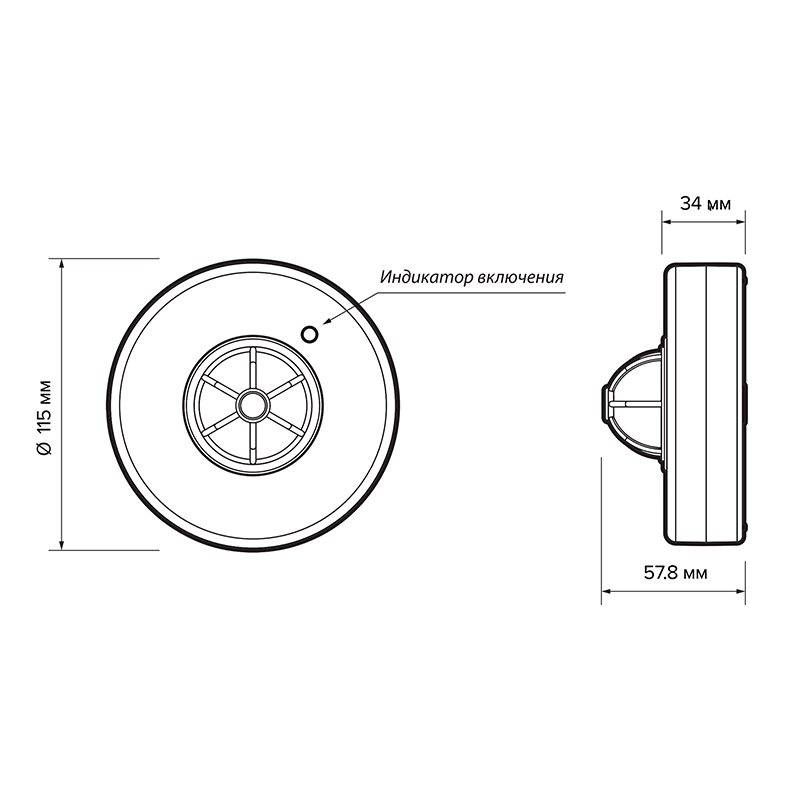 Датчик движения PMS-IR 024 1200Вт 360°  2-6м IP20 WH | .5012974 | Jazzway — миниатюра 6