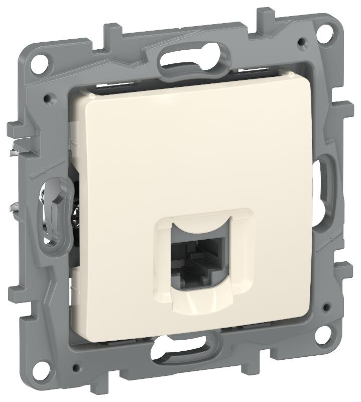 Etika Слоновая кость Розетка компьютерная RJ45 кат.6 UTP  | 6723531 | IEK — IEK (ИЭК)