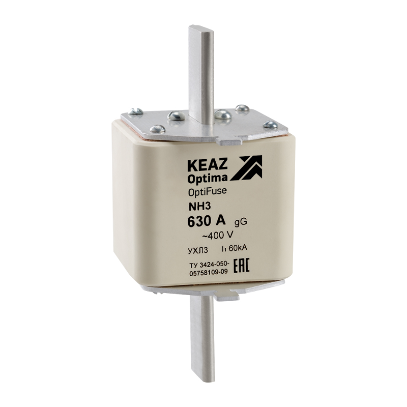 Вставка плавкая OptiFuse NH3-630-400AC-0-gG-УХЛ3 | 144825 | КЭАЗ — КЭАЗ (Курский электроаппаратный завод)