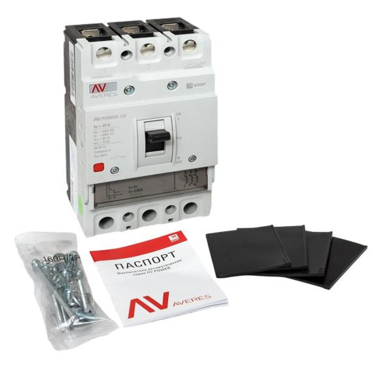 Выключатель автоматический AV POWER-1/3  25А 80kA TR AVERES | mccb-13-25H-TR-av | EKF — миниатюра 15