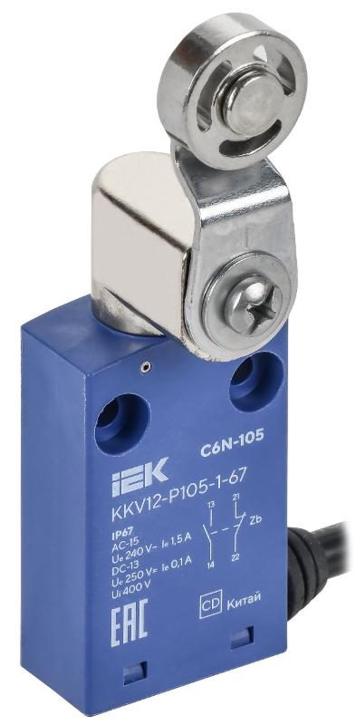Выключатель концевой C6N-105 рычаг с мет. рол. IP67 | KKV12-P105-1-67 | IEK — IEK (ИЭК)