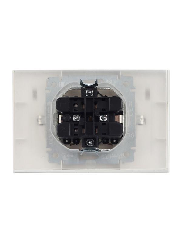 BRITE Розетка 2-ая с крышкой 16А в сб IP44 РСбш12-3-44-БрЖ жемчуг | BR-R26-16-44-K36-F | IEK — миниатюра 6