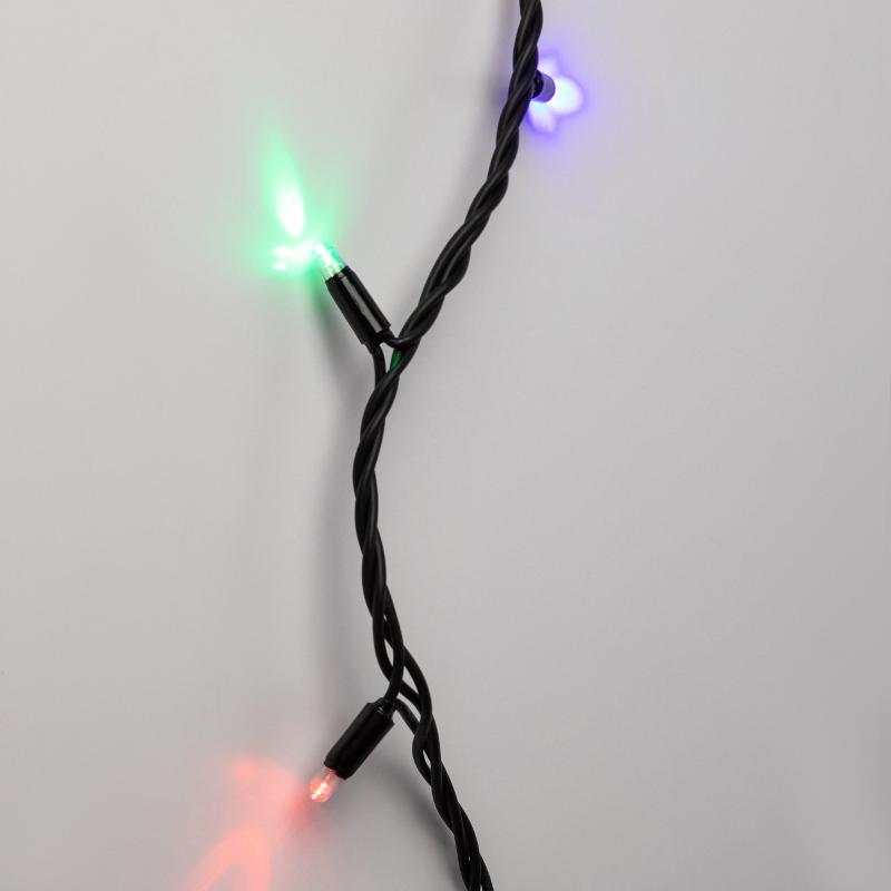 Гирлянда светодиодная нить ERAPS-PM10 черный ПВХ 10 м мультиколор 100 LED, IP65 | Б0056016 | ЭРА — миниатюра 4