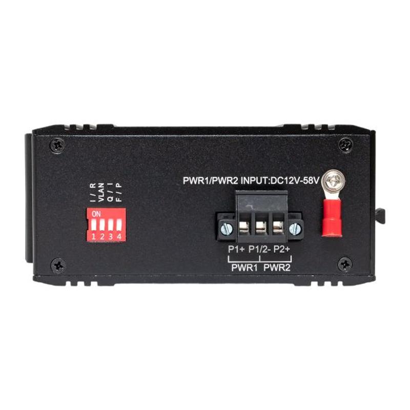 Промышленный неуправляемый коммутатор U-1GX/SFP-4GTP, 1 порт 1000Base-X SFP, 4 порта 10/100/1000Base-T(X) RJ45 c PoE, монтаж на динрейку TSX |TSX-U-1G — миниатюра 14