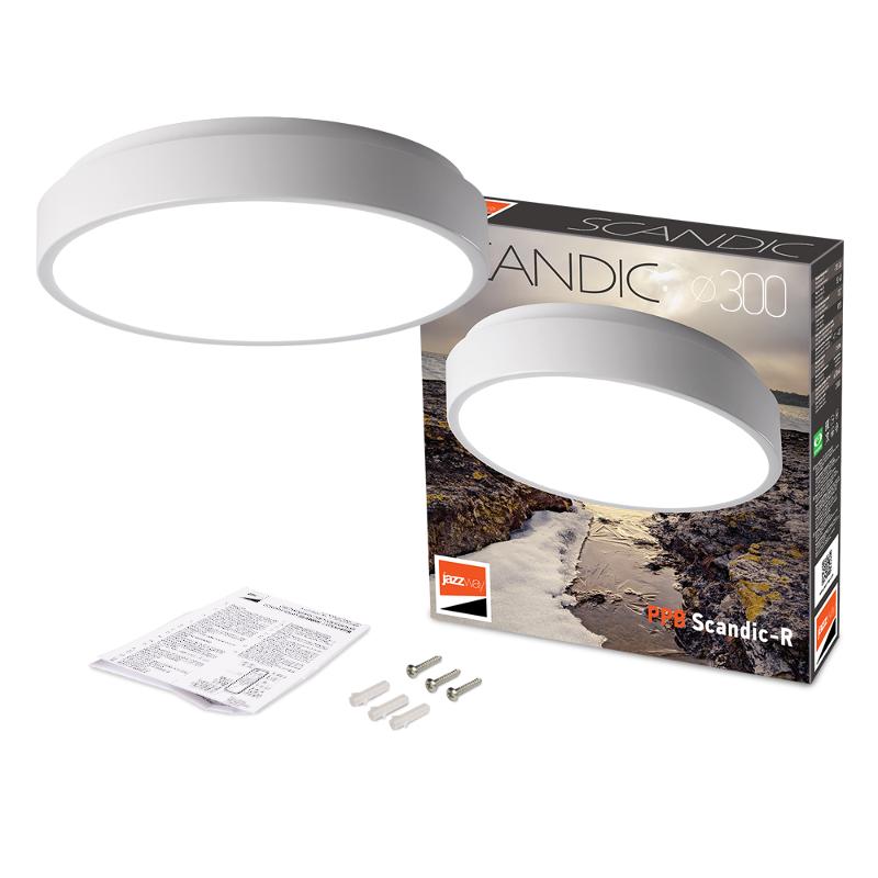 Светильник светодиодный бытовой PPB Sсandic-R 24w 4000K WH IP20 D330*50 | .5036802 | JAZZWAY — миниатюра 6