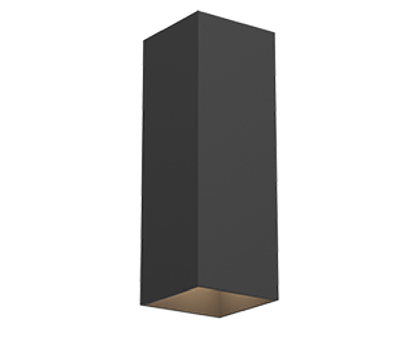 Cветильник светодиодный WL-Cube настенный 10W 3000K 80х80х230 мм угол 60° IP54 RAL9005 черный муар | V1-R5-91513-21000-5401030 | VARTON — фото 1 | Sento
