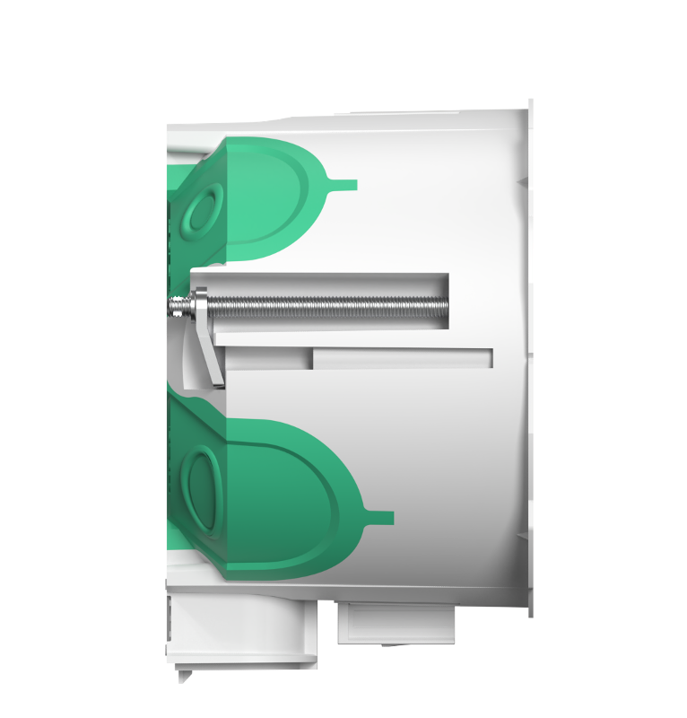 MultiBox Коробка установочная D68 мм, глубина 50 мм двухкомпонентная д/полых стен, БЕЛАЯ — миниатюра 2