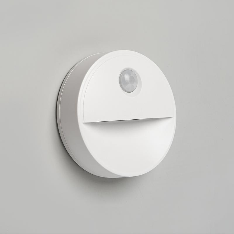Светильник-подсветка с датчиком движения 2LED 0,5W (3хААА в комплект не входят) 3м , IP20, 72*72*25mm, круг, белый, FN1221 | 41882 | FERON — миниатюра 2