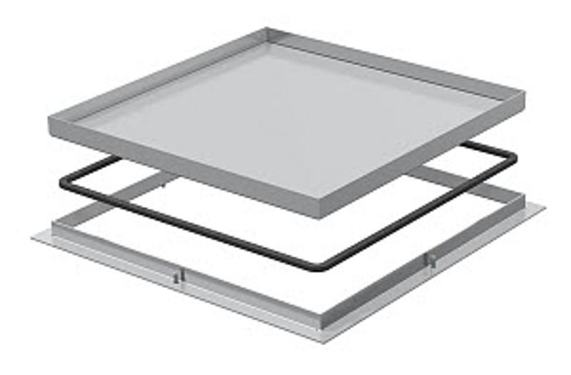 Кассетная рамка RK 383x383x30 мм (сталь) (RK V3 30) | 7406044 | OBO Bettermann — миниатюра 2