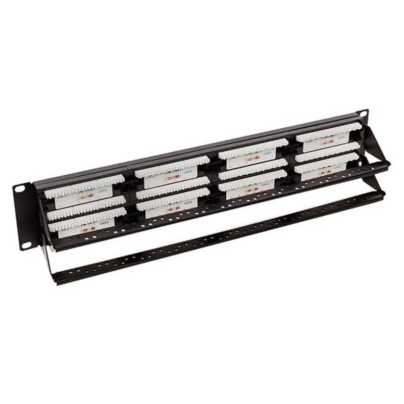 Патч-панель TERACOM CS 19'' Cat.6A 1U полный экран STP 24 порта RJ-45 Dual IDC с органайзером|TRCS-PPNL-6ASTP-1U24| EKF — миниатюра 7