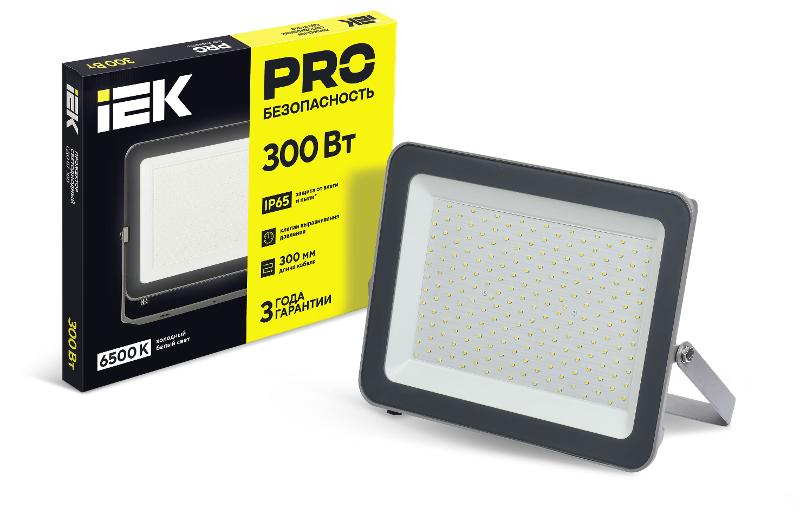 Прожектор СДО 07-300 светодиодный серый IP65| LPDO701-300-K03| IEK — фото 1 | Sento