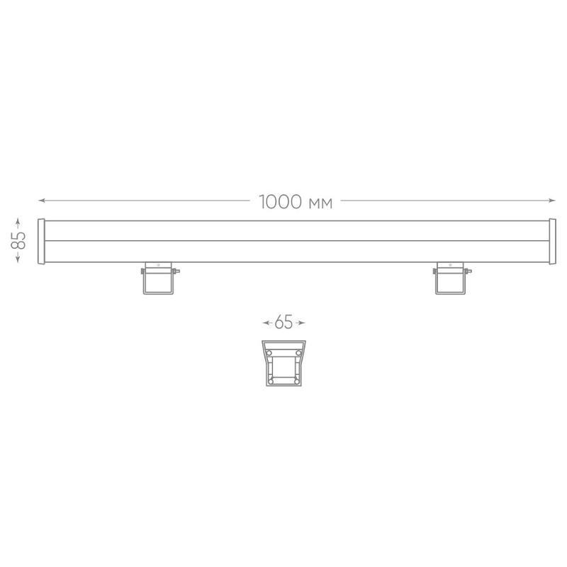 Прожектор архитектурный светодиодный линейный LL-890 36LED RGB, 1000*85*65mm, 36W 85-265V, IP65 | 32158 | FERON — миниатюра 5
