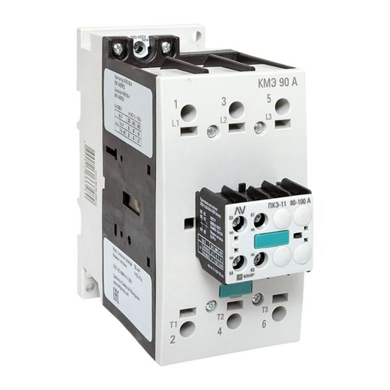 Комплект КМЭ 90А 400В АС с дополнительными контактами 1НО+1НЗ EKF AVERES | ctr-s-90-00-400-av-22 | EKF — EKF