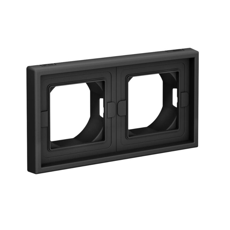 ArtGallery Карбон Рамка 2-постовая IP44,  КАРБОН | GAL441002 | SE — миниатюра 2