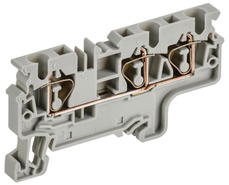 ARMAFIX Клемма пруж. CX4-3 4мм2 3-конт. серая | AF-CT40-00-3-K03-004 | IEK — IEK (ИЭК)