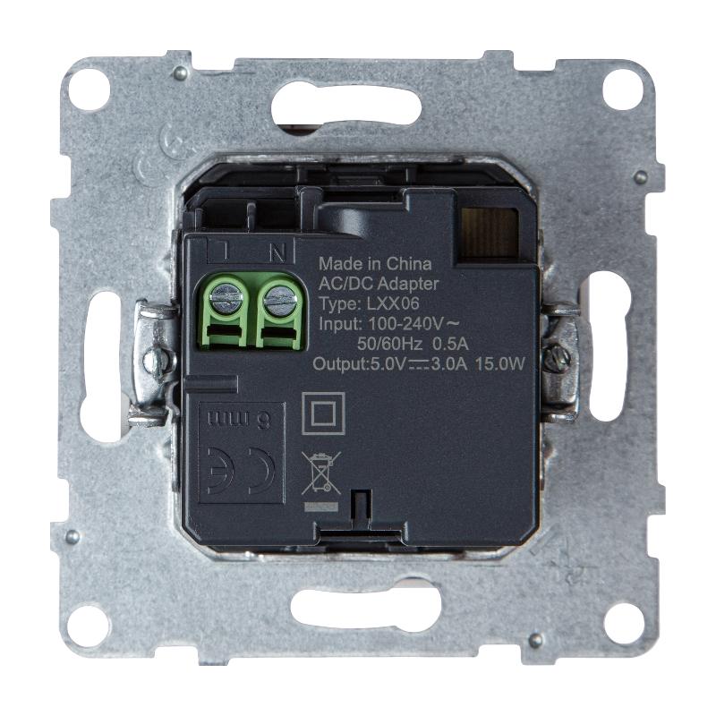 SUNO Зарядное устройство USB 2 выхода Тип С - Тип С Цвет "Белый" | 721131 | Legrand — Legrand