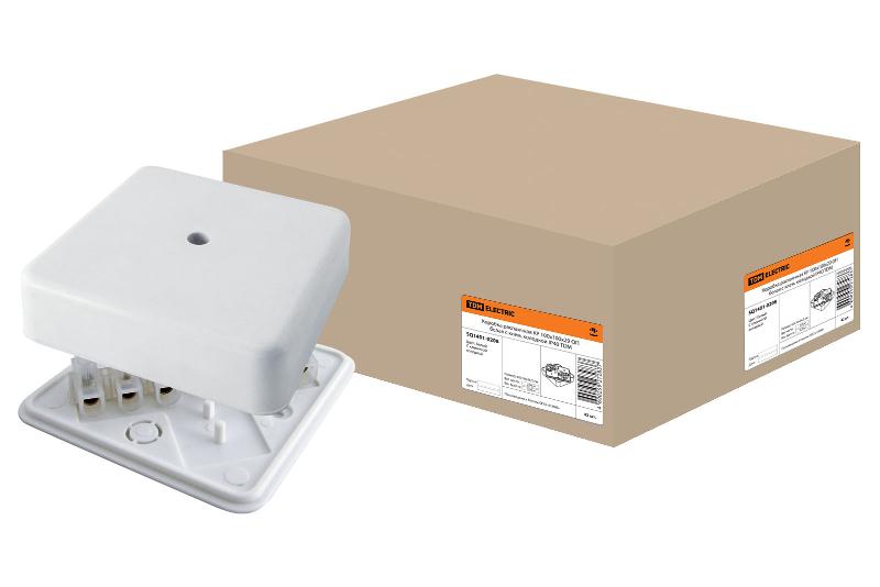 Коробка распределительная КР 100х100х29 о/п с клем. колодкой белая IP40 | SQ1401-0208 | TDM — TDM ELECTRIC