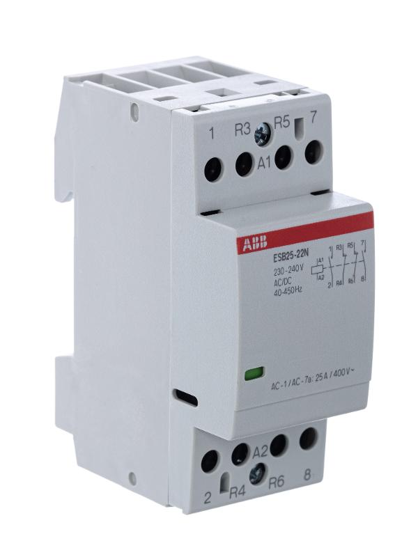 Контактор ESB25-22N-06 модульный (25А АС-1, 2НО+2НЗ), катушка 230В AC/DC | 1SAE231111R0622 | ABB — миниатюра 4