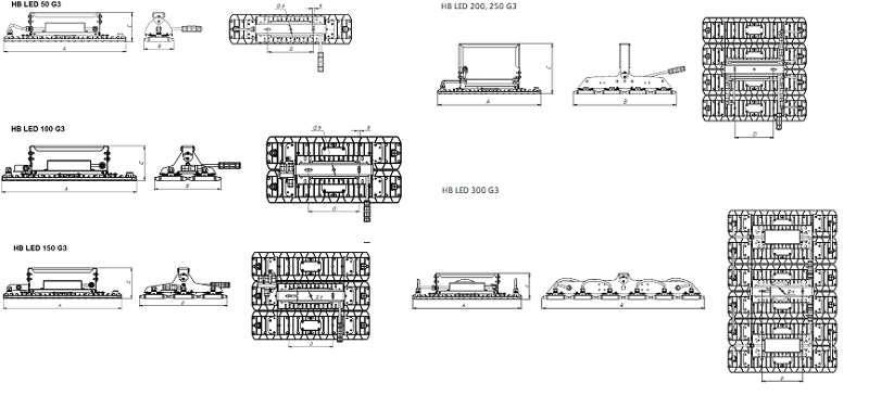 Светильник светодиодный HB LED G3 150W D30 840 HG | 1224011190 | Световые Технологии — миниатюра 2