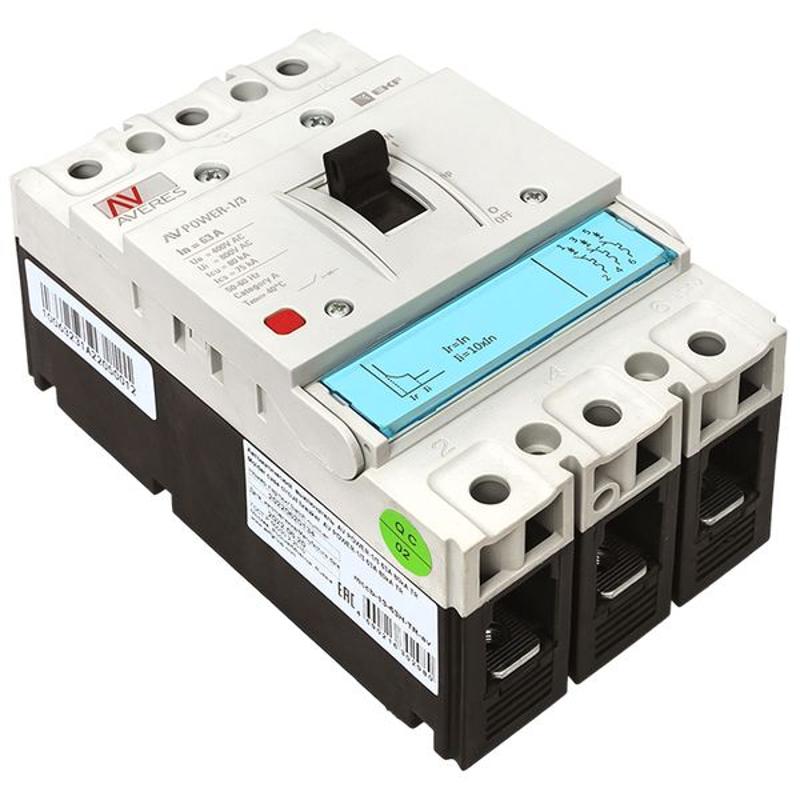 Выключатель автоматический AV POWER-1/3  63А 80kA TR AVERES | mccb-13-63H-TR-av | EKF — миниатюра 12