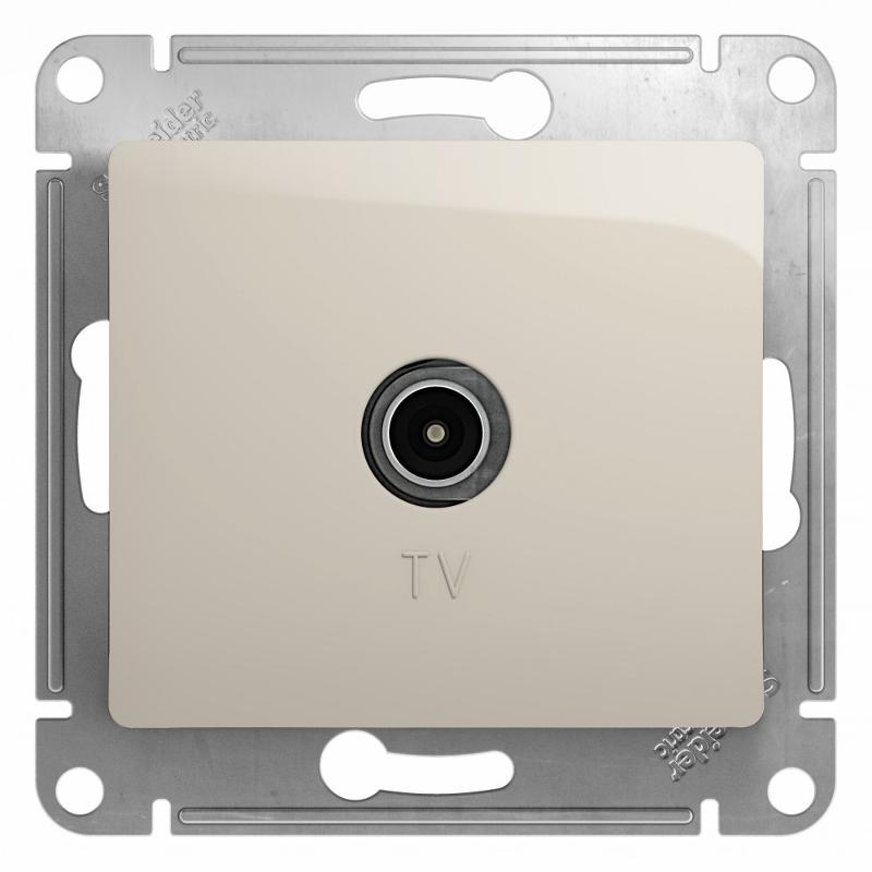 Glossa Молочный Розетка TV, механизм | GSL000993 | SE — Systeme Electric