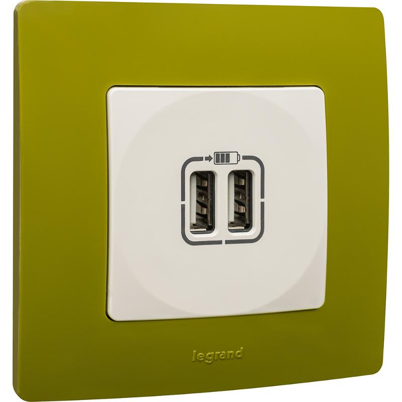 Etika Белый Розетка USB 2-ая 240В/5В 2400мА — миниатюра 9