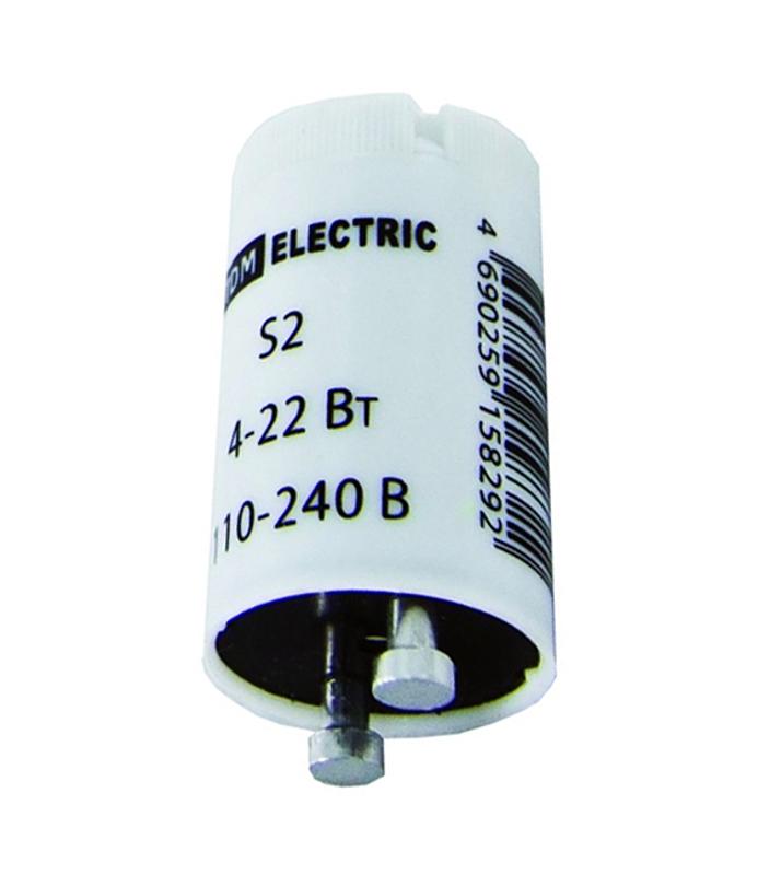 Стартер S2 4-22Вт 110-240В мед. контакты  | SQ0351-0023 | TDM — миниатюра 2