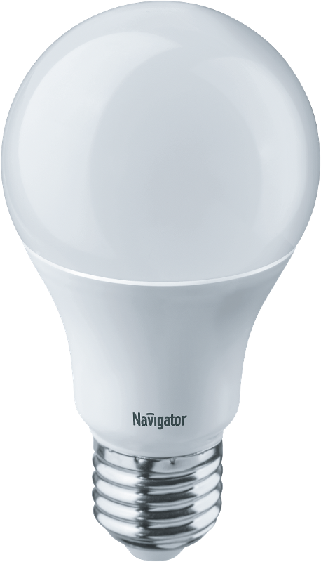Лампа светодиодная LED 10Вт Е27 230В 2700К NLL-A60-10-230-2.7K-E27 грушевидная матовая | 94387 | Navigator — Navigator