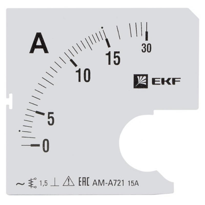 Шкала сменная для A721 15/5А-1,5 EKF PROxima | s-a721-15 | EKF — EKF