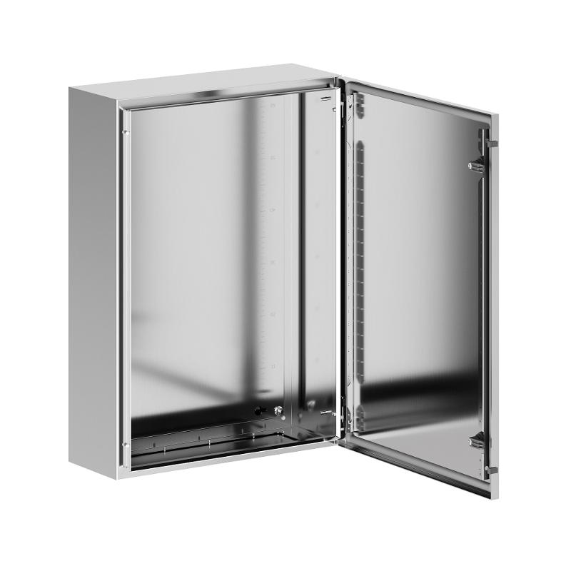 Корпус навесной STH с М/П из нержавеющей cтали AISI316 ВхШхГ 700x500x200 мм, с фланцем | R5STH0752F-316 | DKC — миниатюра 2
