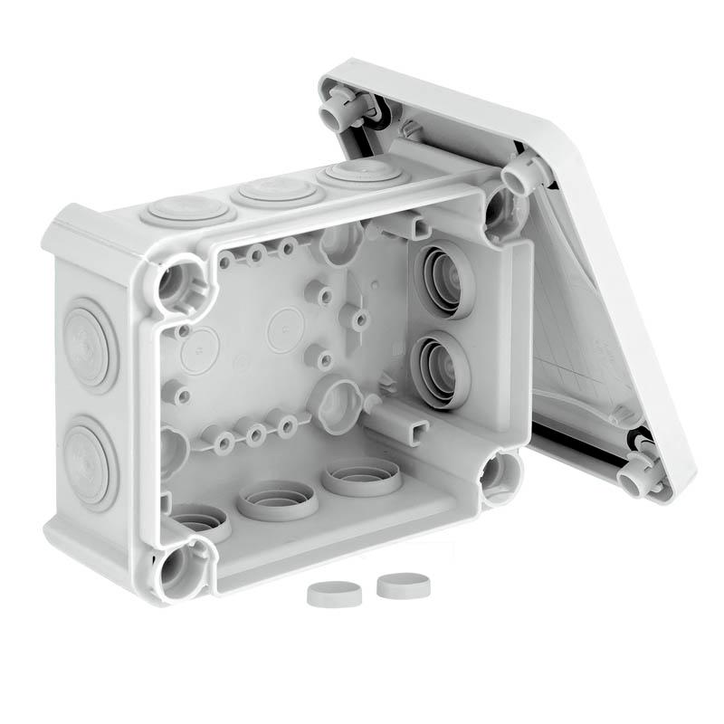 Коробка распределительная T100, 136х102х57 мм, IP66, вводы d25х10, серая ( T 100 )  | 2007077 | OBO Bettermann — миниатюра 2