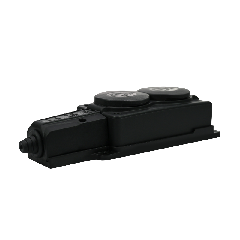 Колодка 2 гнезда 2К+З каучуковая 16А/250В IP44 Чёрная MultiSet | MST4102BK | SE — миниатюра 5
