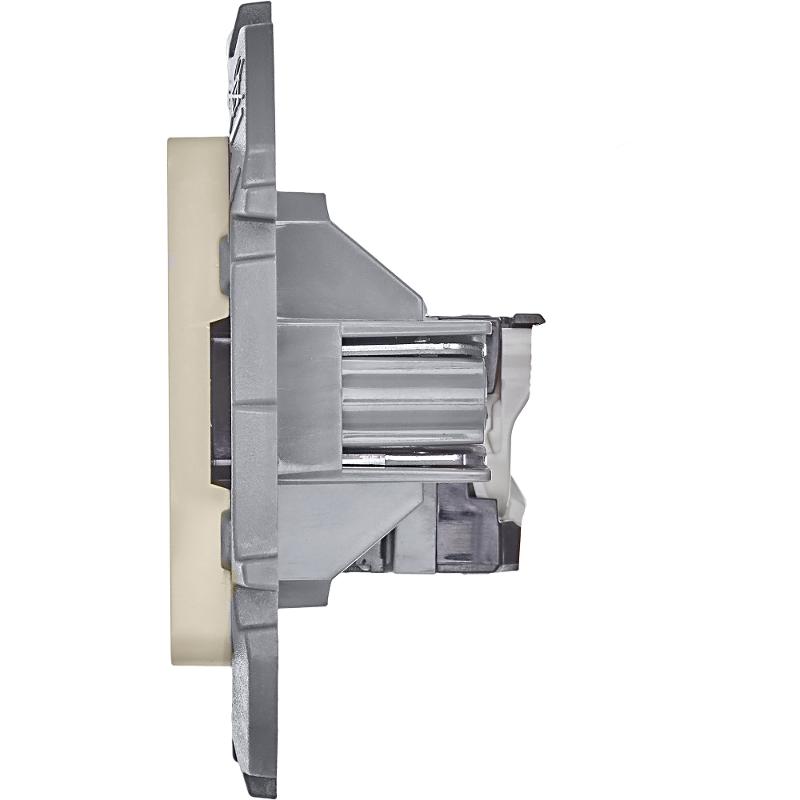 Inspiria Слоновая кость Розетка компьютерная RJ45 С/У категория 5e UTP — миниатюра 5