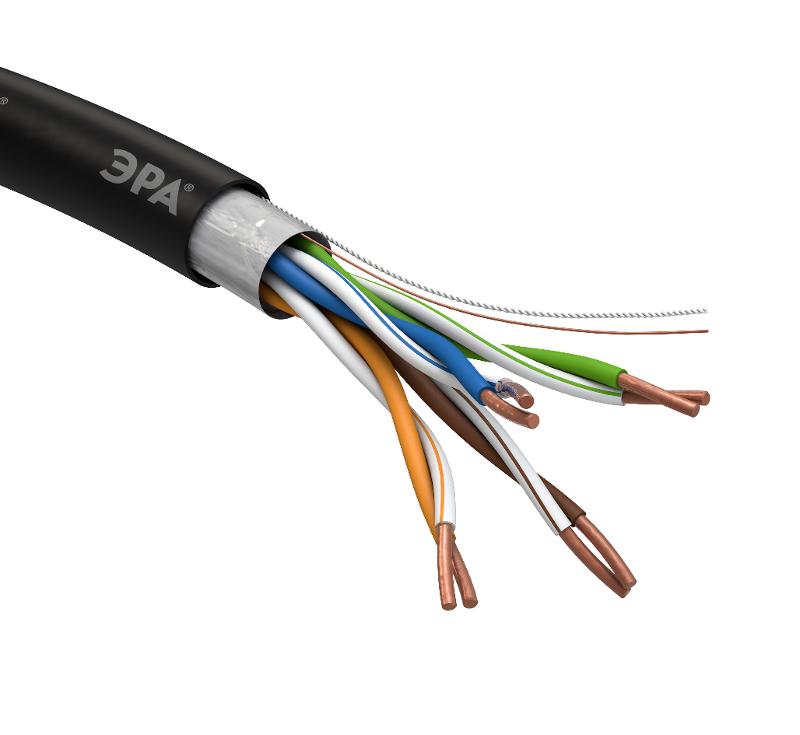 ЭРА Кабель витая пара F/UTP 4x2x24AWG Cat5e CU PE OUTDOOR 305 м SIMPLE | Б0044686 | ЭРА — миниатюра 3