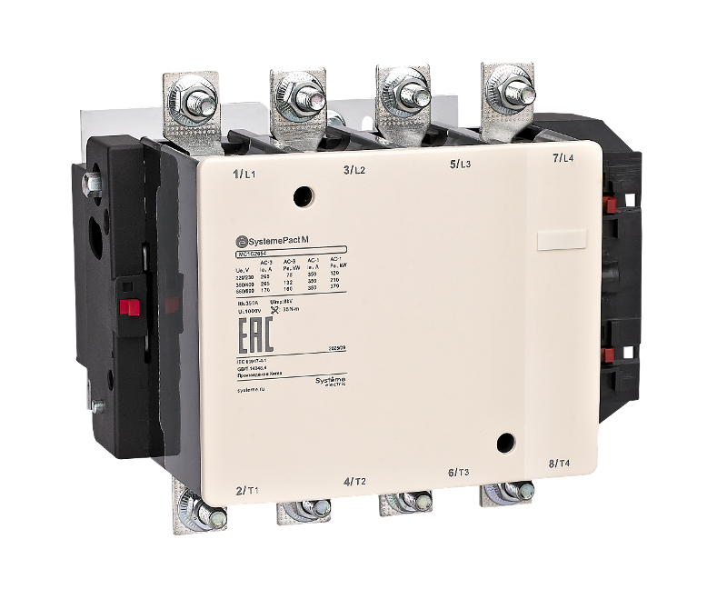 КОНТАКТОР MC1G 4P (4НО) AC1 350A 110В 50/60ГЦ | MC1G2654F7 | SE — миниатюра 2