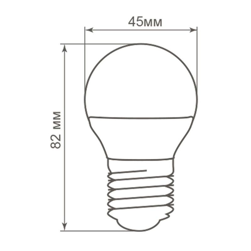 Лампа светодиодная LB-38 (5W) 230V E27 4000K G45 | 25405 | FERON — миниатюра 3