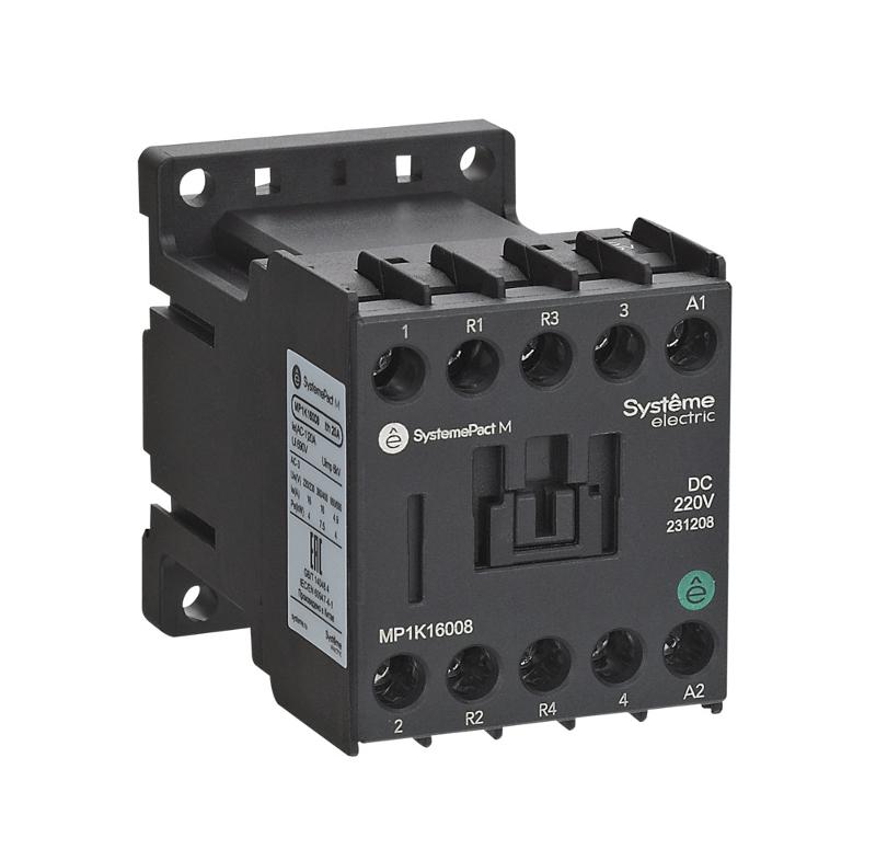 КОНТАКТОР MP1K 4P(2НО+2НЗ) 6A DC125V | MP1K06008GD | Systeme Electric — миниатюра 1