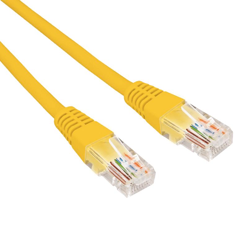 Патч-корд U/UTP CAT 6, RJ45-RJ45, 26AWG, LSZH, желтый, 0.3м REXANT | 02-0295-03 | REXANT — REXANT