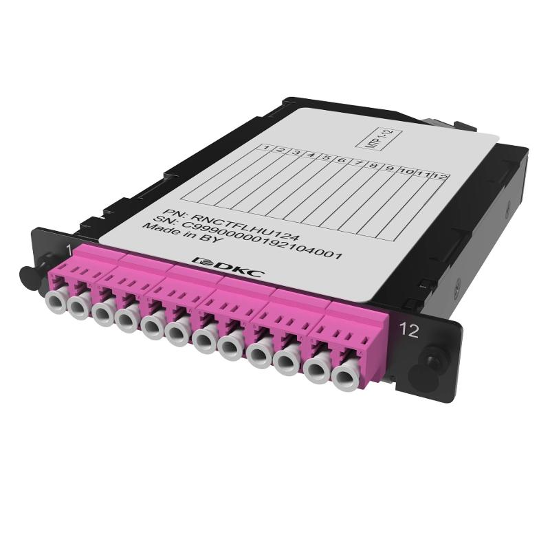 Претерминированная кассета 12ОВ 50/125 OM4, 1xMTP(12)f/6xLC Duplex, 1/2 HU | RNCTFLHU124 | DKC — DKC (ДКС)