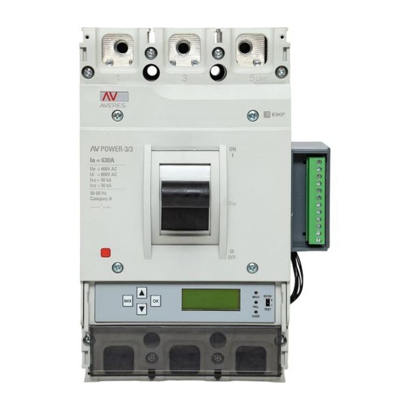 Выключатель автоматический AV POWER-3/3 630А 50kA ETU6.2 | mccb-33-630-6.2-av | EKF — миниатюра 19
