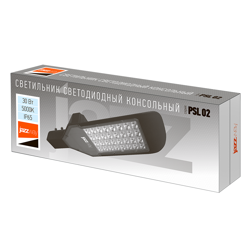 Светильник светодиодный консольный уличный ДКУ PSL 02 30Вт 5000K IP65 GR AC85-265V | 5005761 | Jazzway — миниатюра 8