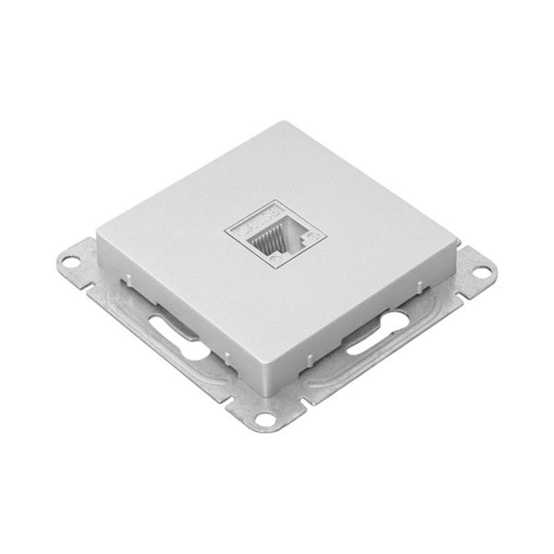 Механизм розетки RJ45 (cat5), алюминий Эпика EKF | UP1-SOA-RJ45-5 | EKF — миниатюра 16