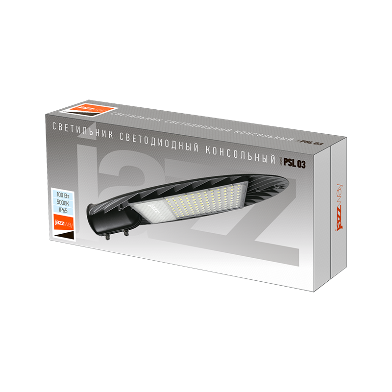 Светильник светодиодный консольный уличный ДКУ PSL 03 100w 5000K IP65 GR AC190-260V (2г.гар) | .5020429 | Jazzway — миниатюра 6
