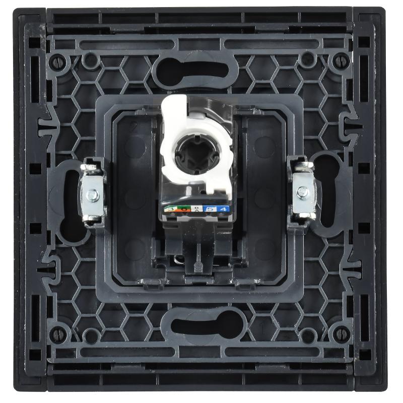 FORTE&PIANO Розетка комп. RJ45 кат.6 FP131 черный | FP-K10-2-K02 | IEK — миниатюра 3