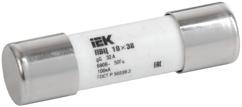 Вставка плавкая цилиндрическая ПВЦ 10х38 32А | CFL10-032 | IEK — IEK (ИЭК)