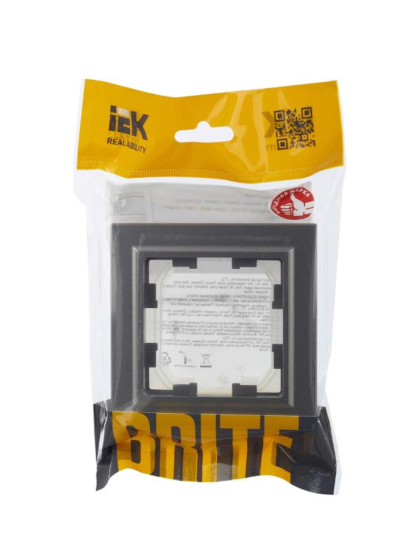 BRITE Рамка 1-ая IP44 РУ-1-БрС-44 сталь | BR-M12-44-K46 | IEK — миниатюра 10