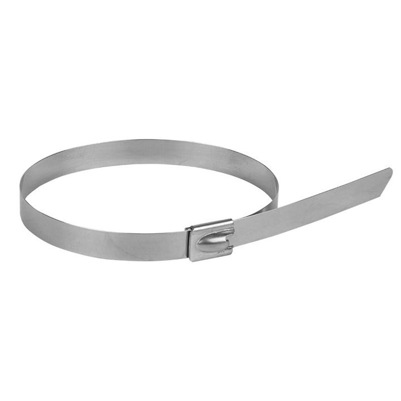 Хомут AISI 304 из нержавеющей стали, 7.9x290 (10 шт.) FlexLock PROxima | plc-fl-tss-304-7.9x290-r | EKF — EKF