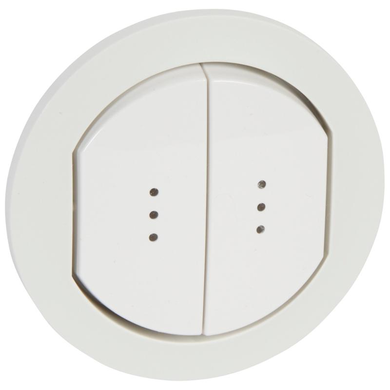 Celiane Белый Клавиша 2-ая с подсв. IP44 | 067804 | Legrand — Legrand